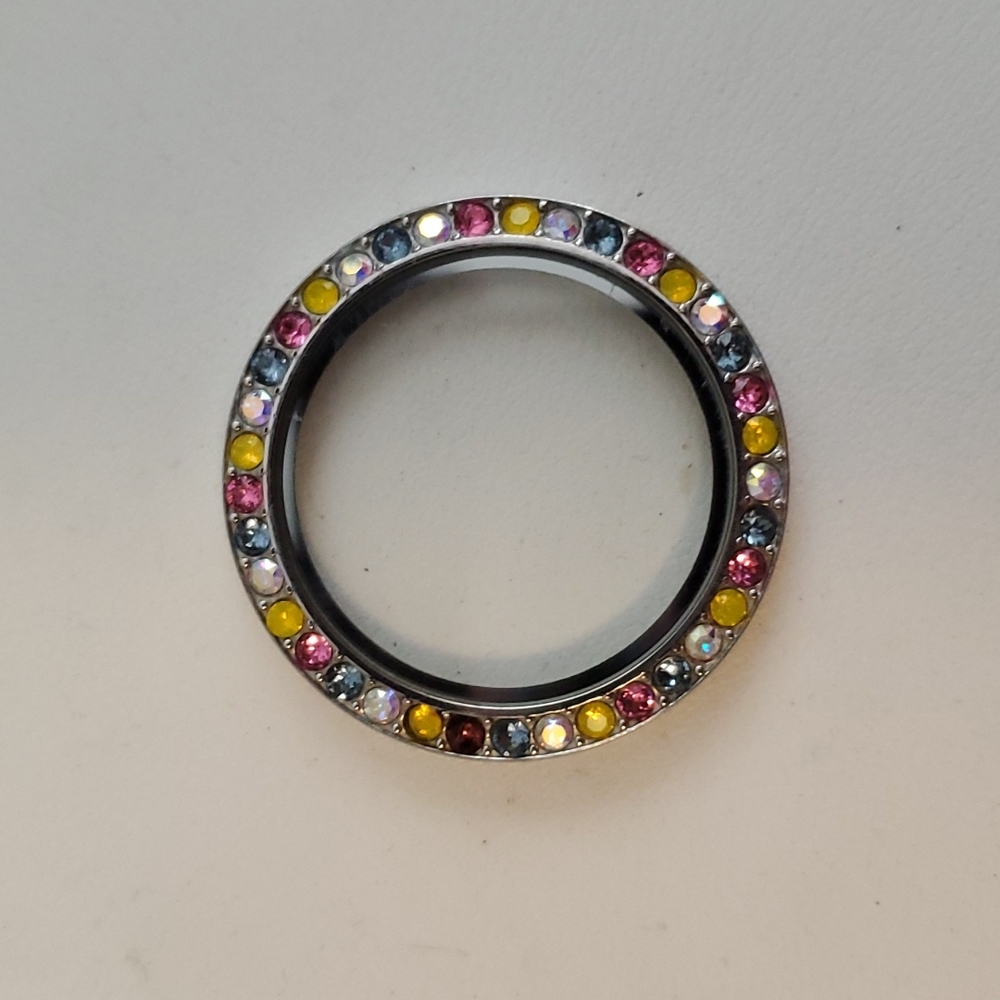Minions colored living locket face, large, Origami Owl and universal studios